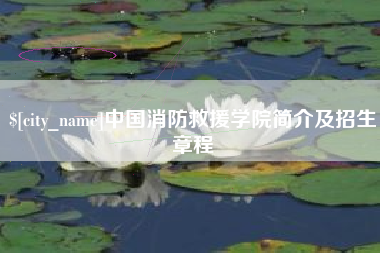 分宜中国消防救援学院简介及招生章程