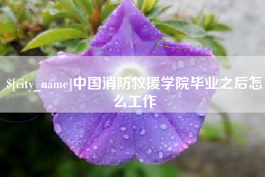分宜中国消防救援学院毕业之后怎么工作