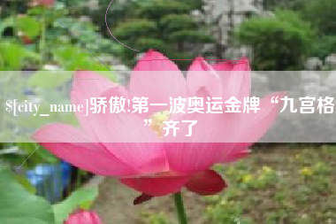 分宜骄傲!第一波奥运金牌“九宫格”齐了