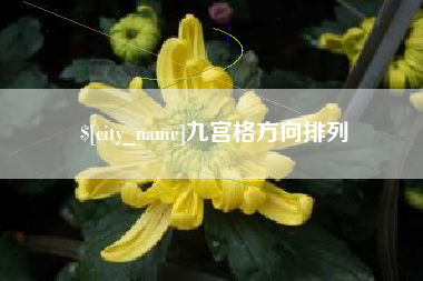 分宜九宫格方向排列