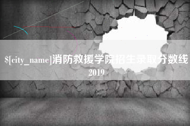 分宜消防救援学院招生录取分数线2019