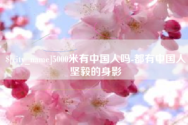 分宜5000米有中国人吗-都有中国人坚毅的身影