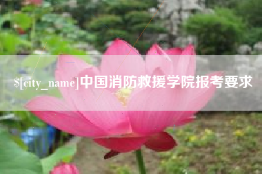 分宜中国消防救援学院报考要求