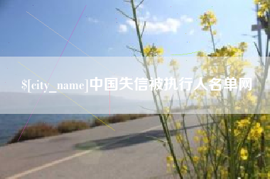 分宜中国失信被执行人名单网