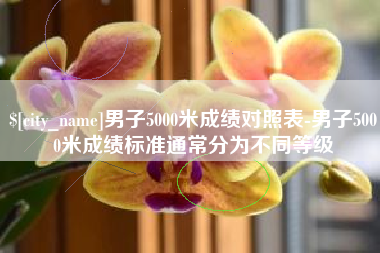 分宜男子5000米成绩对照表-男子5000米成绩标准通常分为不同等级