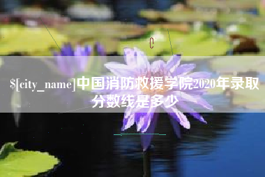分宜中国消防救援学院2020年录取分数线是多少