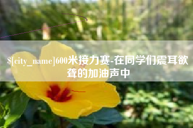 分宜600米接力赛-在同学们震耳欲聋的加油声中