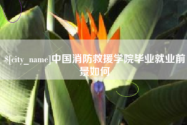 分宜中国消防救援学院毕业就业前景如何