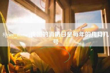 分宜我国的消防日是每年的几月几号