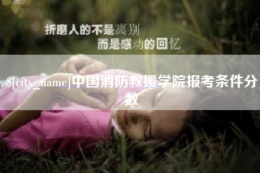分宜中国消防救援学院报考条件分数