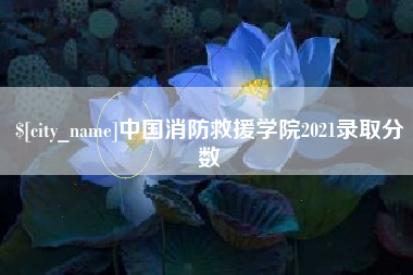 分宜中国消防救援学院2021录取分数