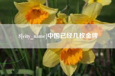 分宜中国已经几枚金牌