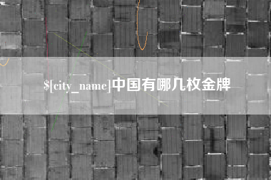 分宜中国有哪几枚金牌