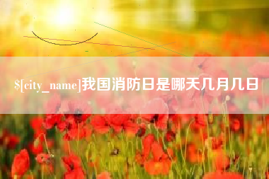 分宜我国消防日是哪天几月几日