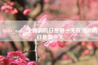 分宜全国消防日是哪一天宣传消防日是哪一天