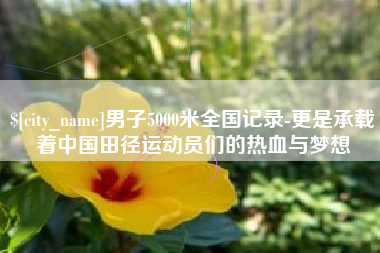 分宜男子5000米全国记录-更是承载着中国田径运动员们的热血与梦想