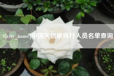 分宜中国失信被执行人员名单查询