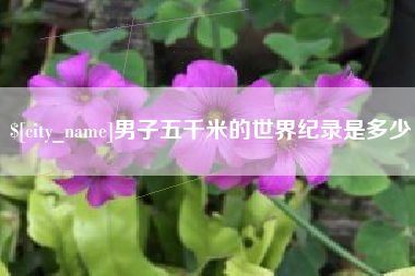 分宜男子五千米的世界纪录是多少