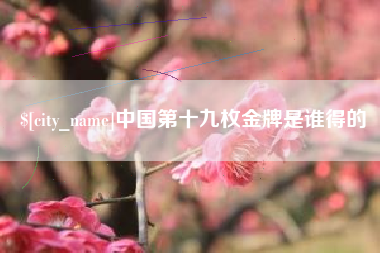 分宜中国第十九枚金牌是谁得的