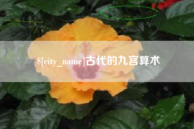 分宜古代的九宫算术