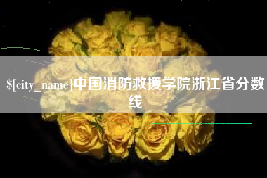 分宜中国消防救援学院浙江省分数线