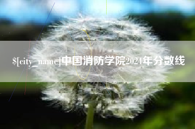 分宜中国消防学院2024年分数线