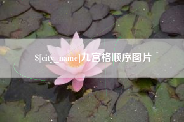 分宜九宫格顺序图片