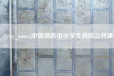 分宜中国消防中小学生消防公开课
