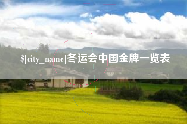 分宜冬运会中国金牌一览表