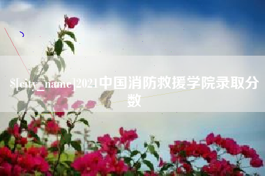 分宜2021中国消防救援学院录取分数