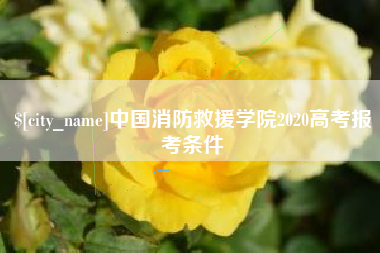 分宜中国消防救援学院2020高考报考条件