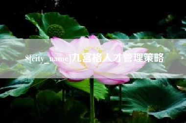 分宜九宫格人才管理策略