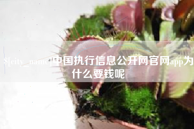 分宜中国执行信息公开网官网app为什么要钱呢